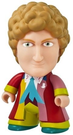 Doctor Who 50th Anniversary - 6th Doctor figure by Matt Jones (Lunartik), produced by Titan Merchandise. Front view.