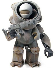 Arctic Cats Sniper Team : Arctic Spotter figure by Rohby. Front view.