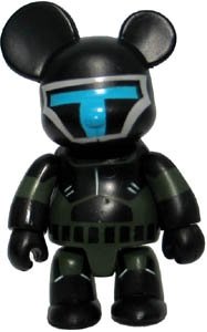 Black Soldier figure, produced by Toy2R. Front view.