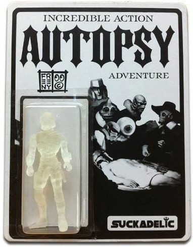 Incredible Action Autopsy Adventure - SDCC 2013 figure by Jason Freeny, produced by Suckadelic. Front view.
