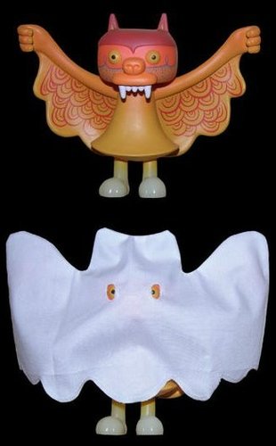 Steven the Bat - Candy Corn figure by Bwana Spoons, produced by Super7. Front view.