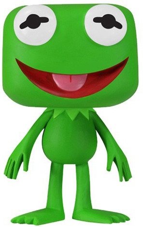 Kermit figure, produced by Funko. Front view.