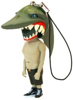 Jaws Switch Keychain figure by Mark Landwehr, produced by Coarsetoys. Front view.