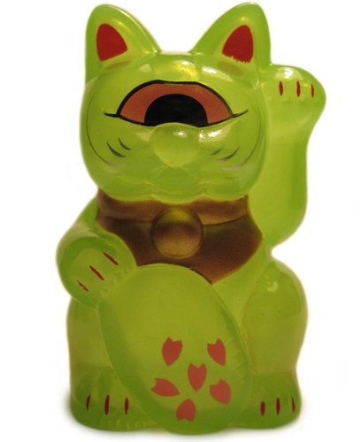 Fortune Cat Baby (フォーチュンキャットベビー) - Jade figure by Mori Katsura, produced by Realxhead. Front view.