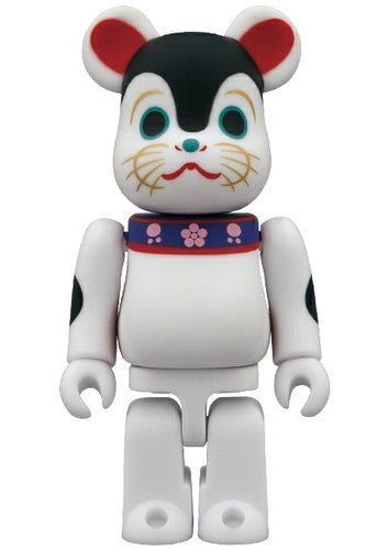 Tension Puppy Be@rbrick 100% figure, produced by Medicom Toy. Front view.