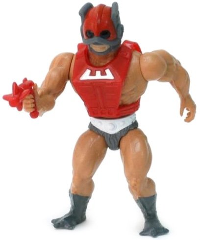 Zodac figure by Roger Sweet, produced by Mattel. Front view.