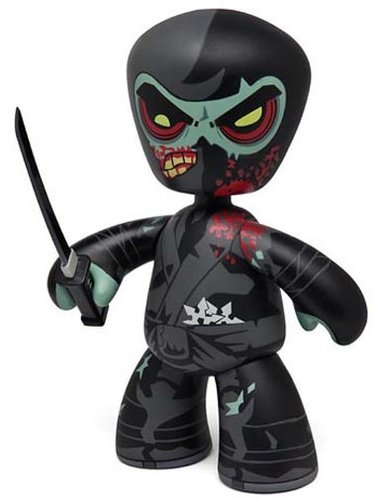 Zombie Ninja figure, produced by Mezco Toyz. Front view.