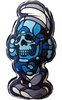 David Flores x Hellfire Canyon Club Deathead S’murfs Pillow - BlackBook Toy Exclusive