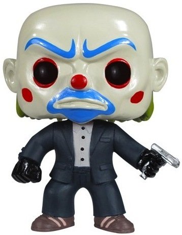 The Joker - Bank Robber POP! figure by Dc Comics, produced by Funko. Front view.