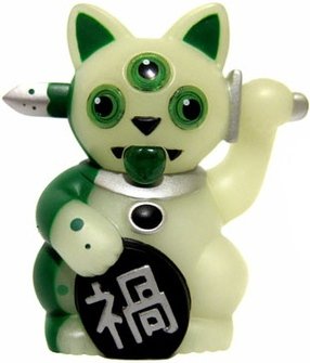 Jeremycat Green GID - [Jeremyriad Exclusive] figure by Ferg, produced by Playge. Front view.