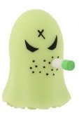 Booger - GID figure by Frank Kozik, produced by Kidrobot. Front view.
