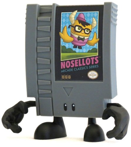 Nosellots figure by Scott Tolleson, produced by Squid Kids Ink. Front view.