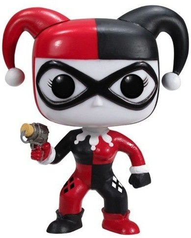 Harley Quinn POP! figure by Dc Comics, produced by Funko. Front view.