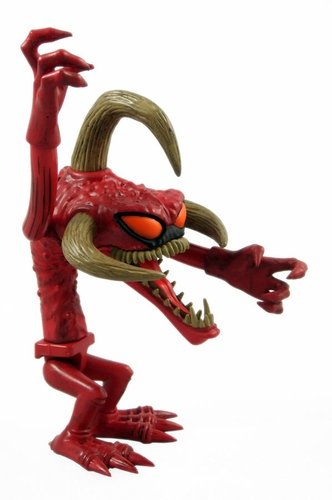 Red Violator  figure by Todd Mcfarlane, produced by Medicom Toy. Front view.