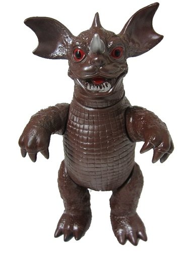 Baragon (バラゴン) - Blue w/ Brown Paint figure by Yuji Nishimura, produced by M1Go. Front view.