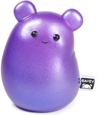 Cavey - Pearlescent Purple figure by A Little Stranger, produced by Unbox Industries. Front view.