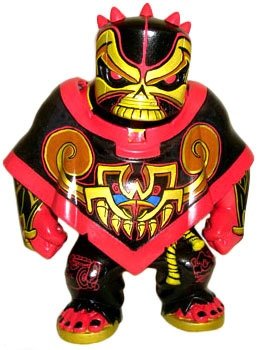 Red Dragon figure by Jesse Hernandez. Front view.