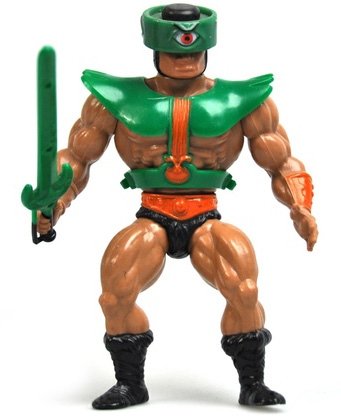 Tri-Klops figure by Roger Sweet, produced by Mattel. Front view.