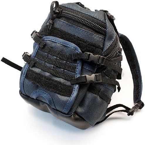 Squadt Tactical Backpack figure by Ferg, produced by Playge. Front view.
