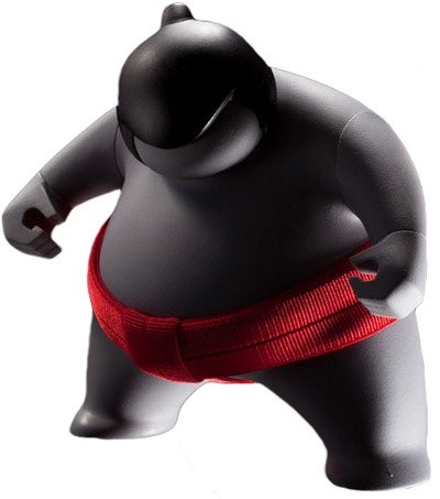 Bitsumo - Grey figure by Daibot (Dai Tran), produced by Daibot (Dai Tran). Front view.