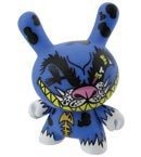 Blue Cat figure by Eric Newman, produced by Kidrobot. Front view.