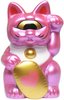 Mini Fortune Cat - Metallic Pink