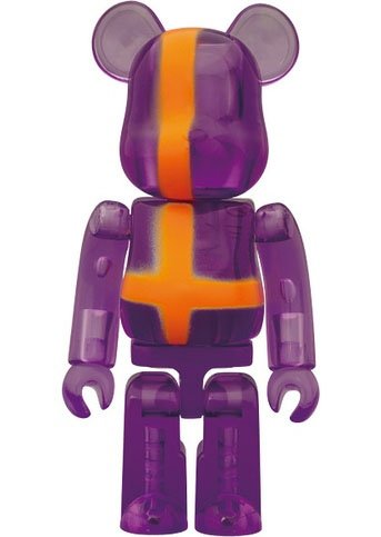 Cassette Playa Be@rbrick 100% figure by Cassette Playa, produced by Medicom Toy. Front view.