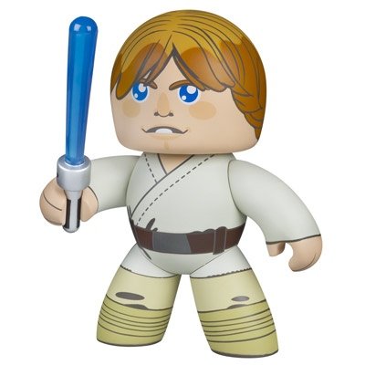 Luke Skywalker figure, produced by Hasbro. Front view.