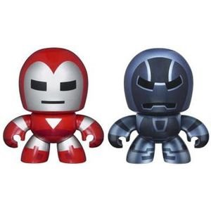 Iron Man And Iron Monger 2 Pack figure, produced by Hasbro. Front view.