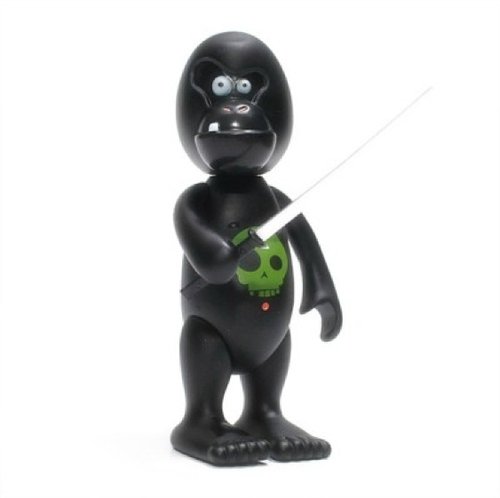 I.W.G. - Hattori the Black Snow Monkey figure by Patrick Ma, produced by Rocketworld. Front view.