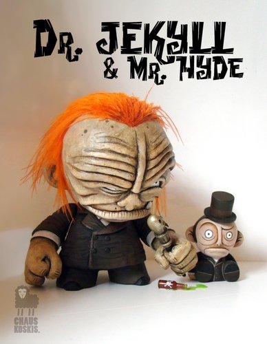 Dr Jekyll & Mr Hyde figure by Chauskoskis. Front view.