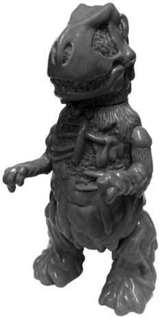 Fossilla - Debut Grey Goop, SDCC 12 figure by Josh Herbolsheimer, produced by Super7. Front view.