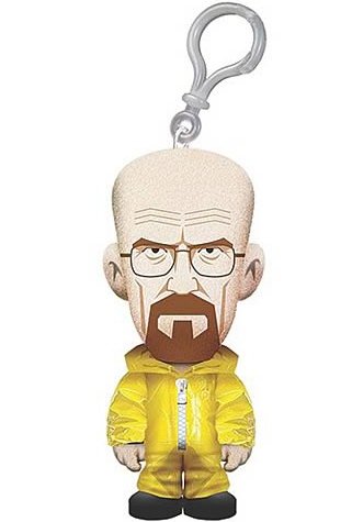 Walt in Hazmat Suit figure, produced by Mezco Toyz. Front view.