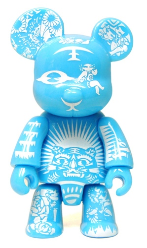 Paper Cut Qee Bear - Blue Edition