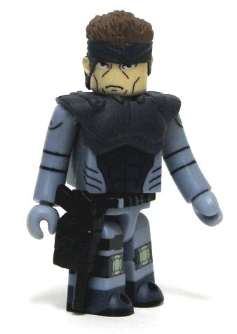 Solid snake figure, produced by Medicom Toy. Front view.