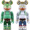 Ogata Korin Wind God & Thunder - 100% Be@rbrick Set