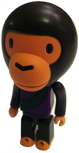 Chimpman figure by Bape, produced by Medicom Toy. Front view.