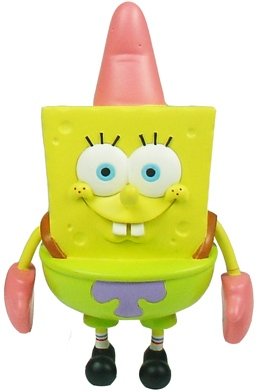 SpongeBob as Patrick figure by Nickelodeon, produced by Play Imaginative. Front view.