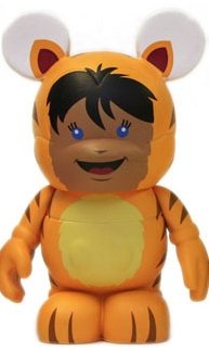 Tiger Kid figure by Maria Clapsis, produced by Disney. Front view.