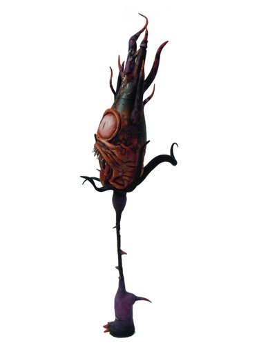Fleur du Mal (rose noire) figure by 23Spk, produced by Self Produced. Front view.