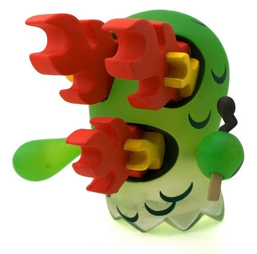 Burnt BoOoya figure by Jeremy Madl (Mad), produced by Kidrobot. Front view.