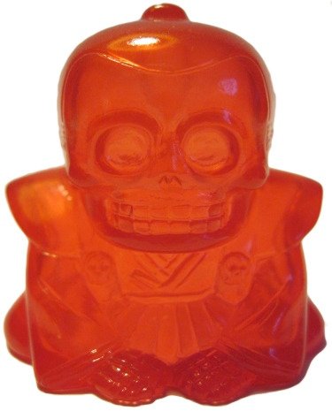 Honesuke (リアルヘッド 骨助) - Clear Red figure by Realxhead X Skull Toys, produced by Realxhead. Front view.