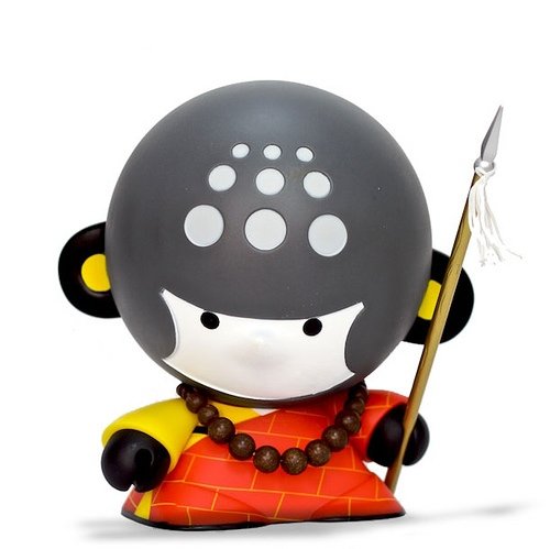 Shaolin Monk - Master figure by Veggiesomething (James Liu), produced by Crazy Label. Front view.