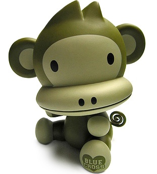 Green Monkey Baby Qee (Blue Cross)