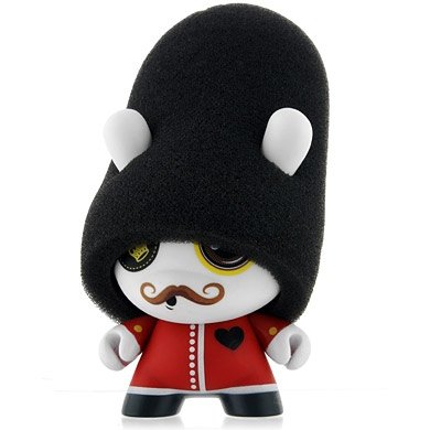 Queens Guard figure by Mcfaul, produced by Kidrobot. Front view.
