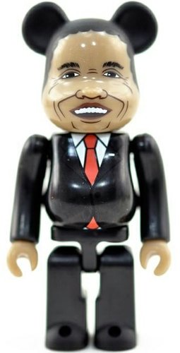 Obama, President of the United Be@rbrick - Secret Be@rbrick Series 27 figure, produced by Medicom Toy. Front view.