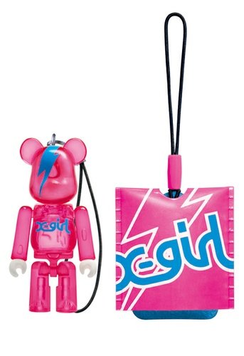 Pepsi Nex Zozotown Be@rbrick - X-Girl 70% figure, produced by Medicom Toy. Front view.