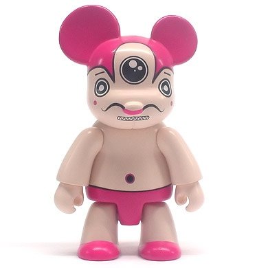 Russell Pink figure by Dalek, produced by Toy2R. Front view.