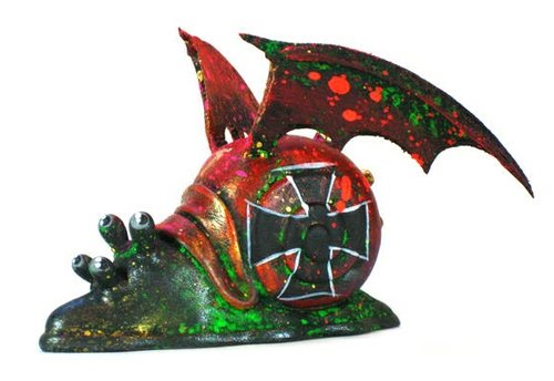 Satans Slug, Slower than Hell figure by Leecifer, produced by Pretty In Plastic. Front view.