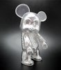 7 " Qee Transparent Silver Skull